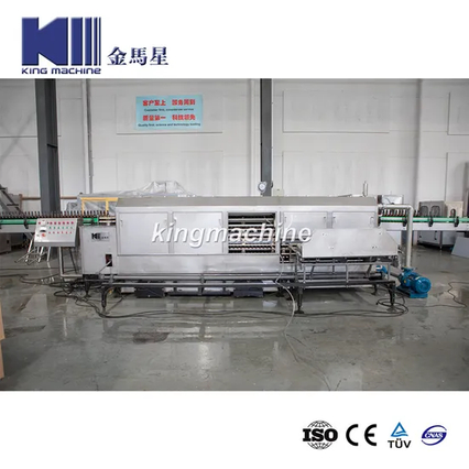 KEGS उत्पादकता में बॉटलिंग बीयर - 1000 बोतलें/घंटा, एक धारा में पास्चुरीकरण के साथ