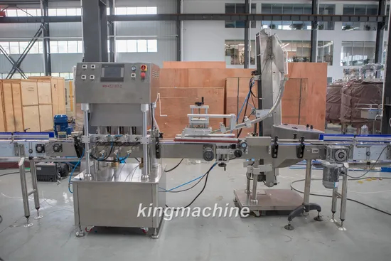 स्वचालित सीधे टी-कॉर्क ग्लास बोतल विभिन्न घूर्णन सील कैपिंग मशीन ट्यूब कैप मशीन मशीन कैन के लिए